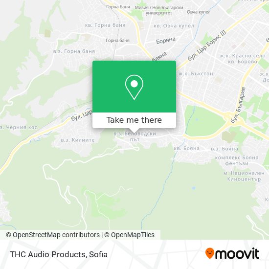 THC Audio Products map