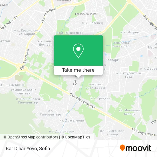 Карта Bar Dinar Yovo