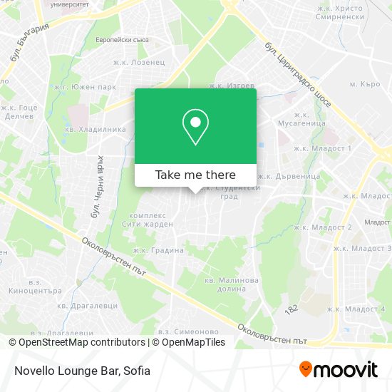 Карта Novello Lounge Bar