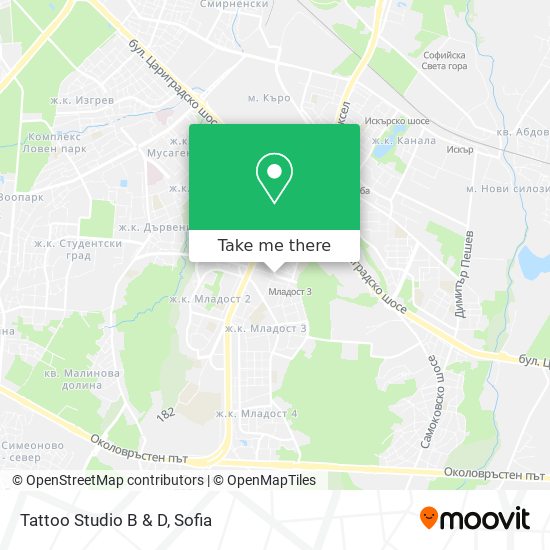 Карта Tattoo Studio B & D