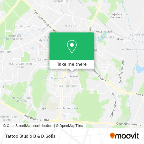 Карта Tattoo Studio B & D