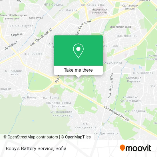 Карта Boby's Battery Service