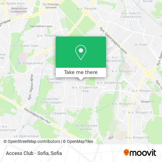 Карта Access Club - Sofia