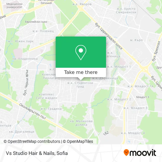 Карта Vs Studio Hair & Nails