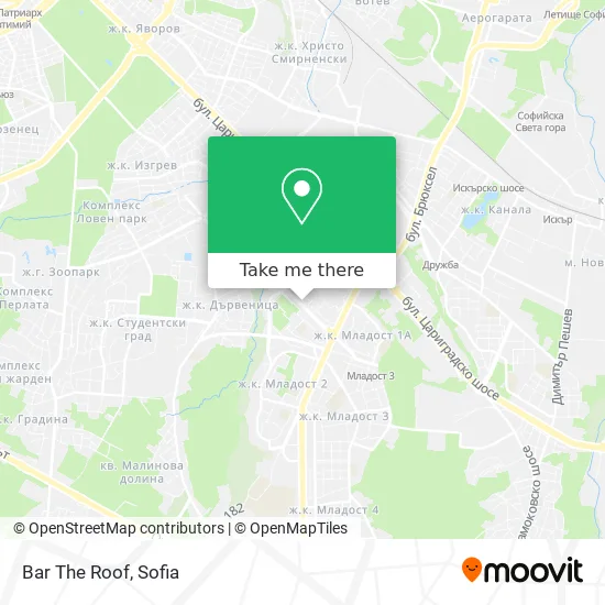 Карта Bar The Roof