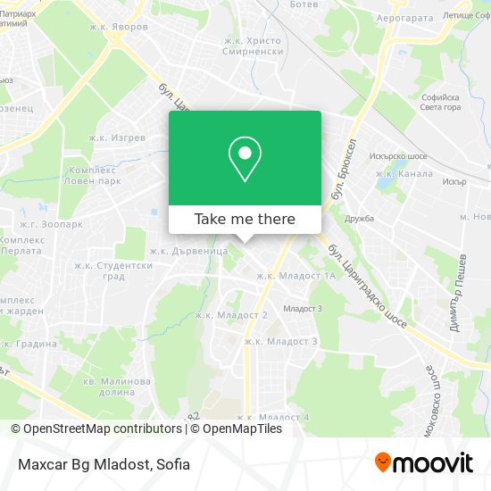 Maxcar Bg Mladost map