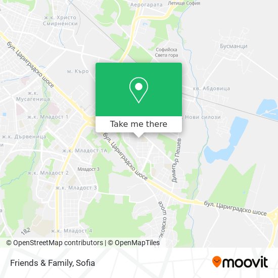 Friends & Family map