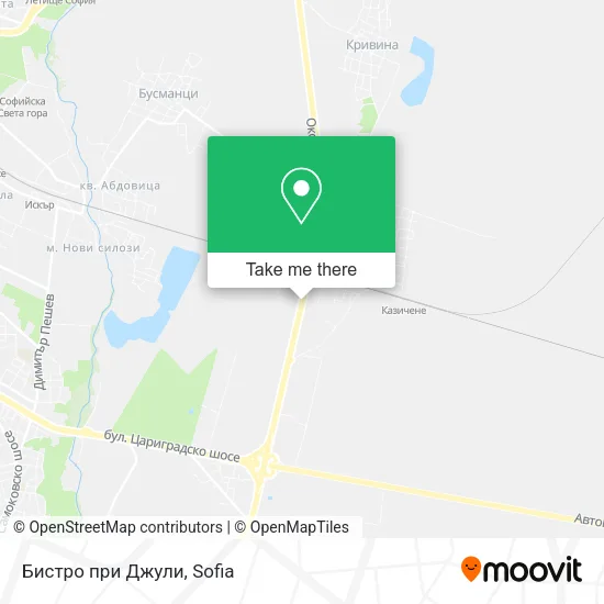 Карта Бистро при Джули
