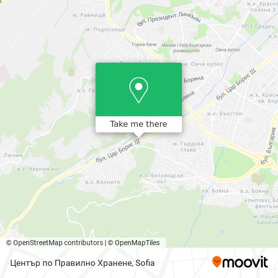 Център по Правилно Хранене map