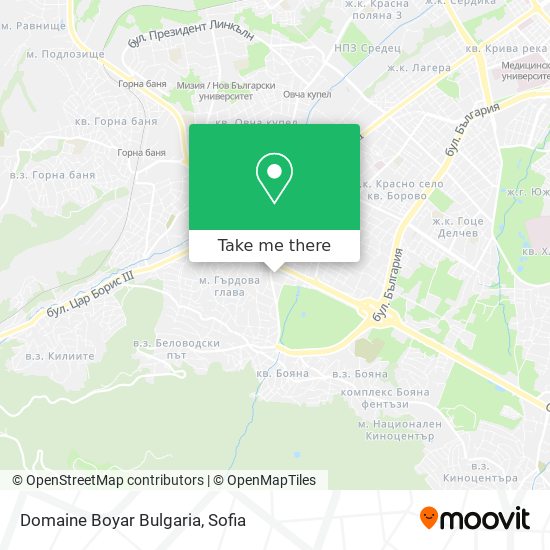 Карта Domaine Boyar Bulgaria