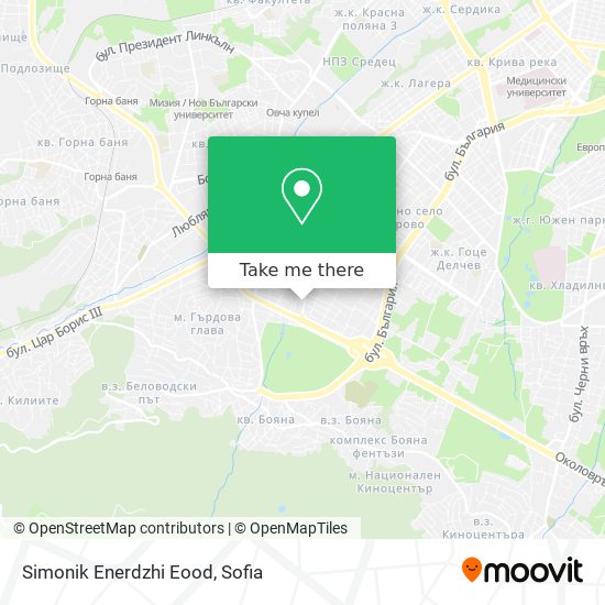 Simonik Enerdzhi Eood map