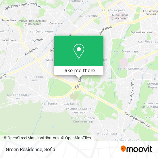 Green Residence map