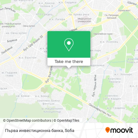 Карта Първа инвестиционна банка