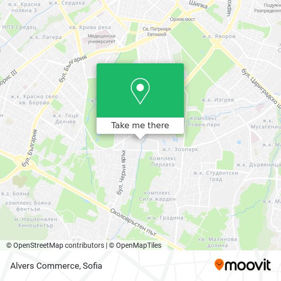 Alvers Commerce map