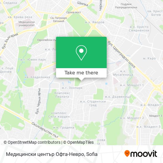 Медицински център Офта-Невро map