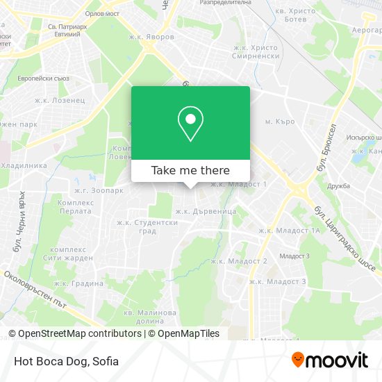 Hot Boca Dog map