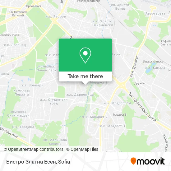 Карта Бистро Златна Есен