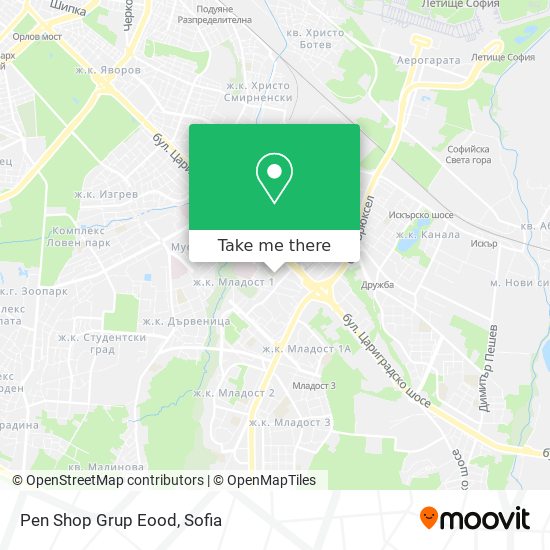 Карта Pen Shop Grup Eood