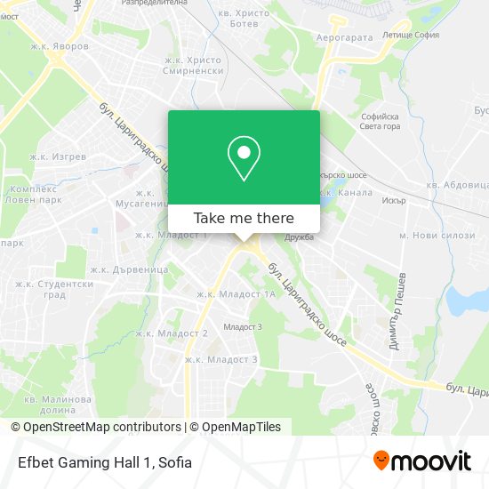 Efbet Gaming Hall 1 map