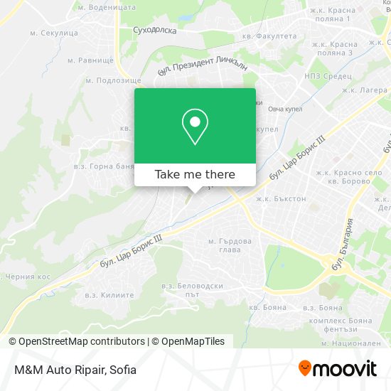 M&M Auto Ripair map