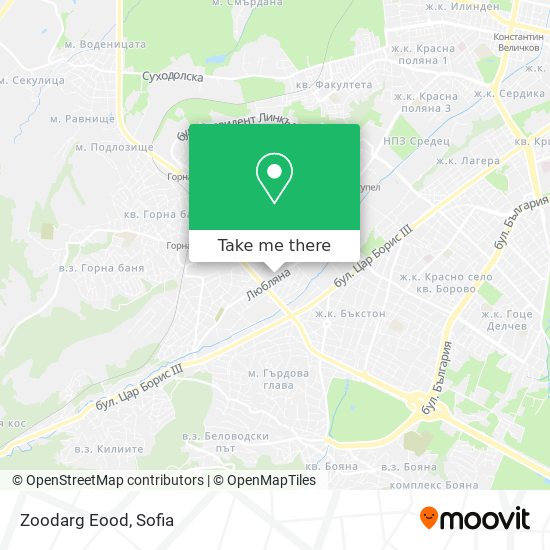 Карта Zoodarg Eood