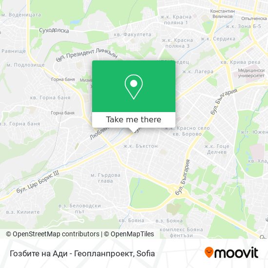 Гозбите на Ади - Геопланпроект map