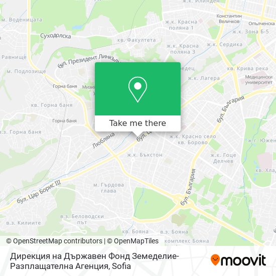 Дирекция на Държавен Фонд Земеделие-Разплащателна Агенция map