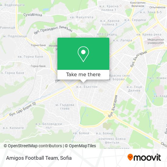 Карта Amigos Football Team