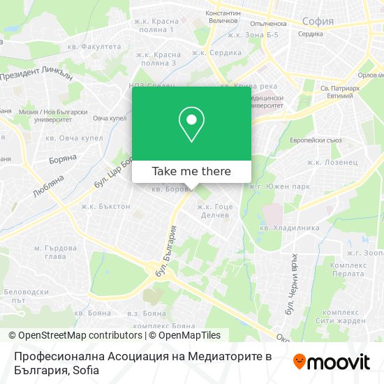Професионална Асоциация на Медиаторите в България map