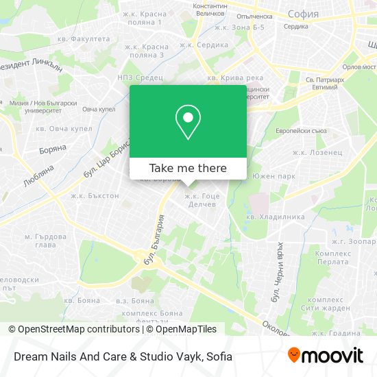 Dream Nails And Care & Studio Vayk map