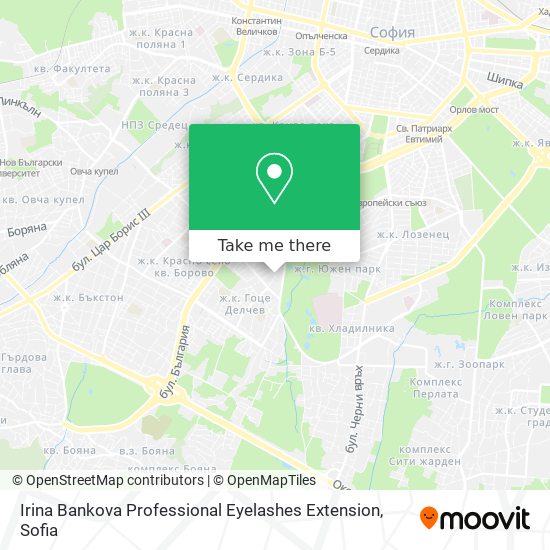 Карта Irina Bankova Professional Eyelashes Extension
