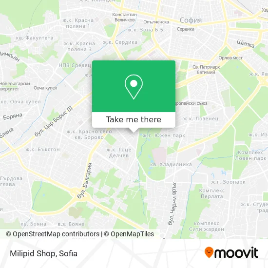 Карта Milipid Shop