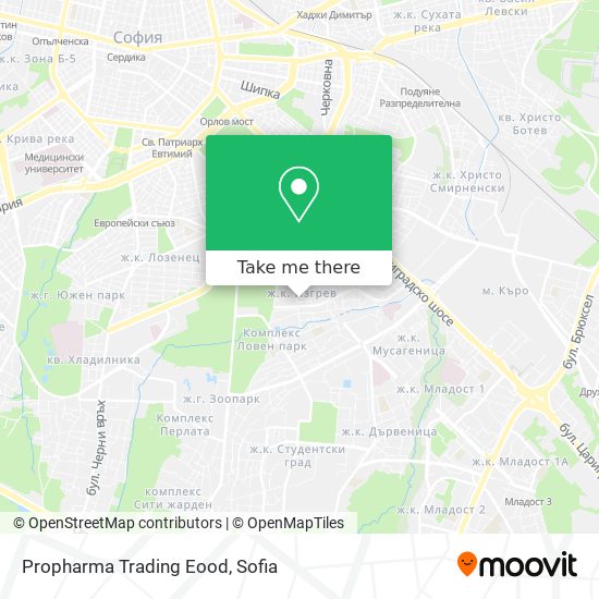 Propharma Trading Eood map