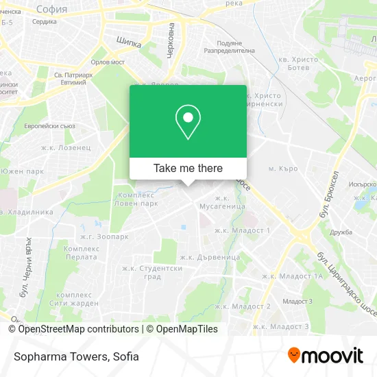 Карта Sopharma Towers