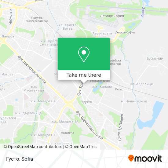 Густо map