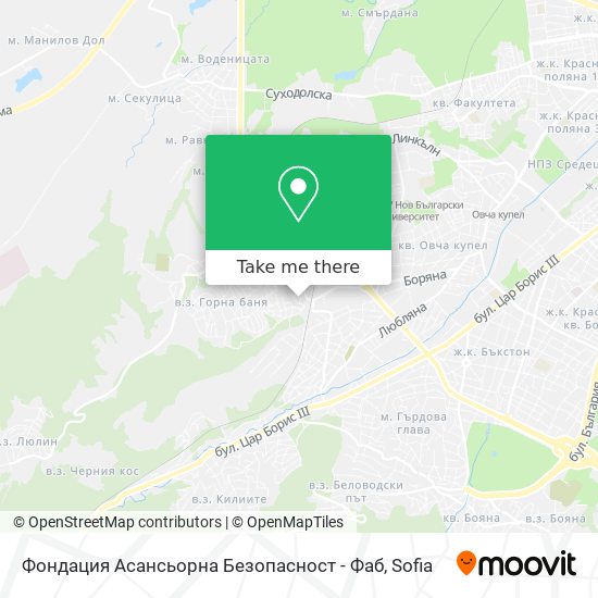 Карта Фондация Асансьорна Безопасност - Фаб