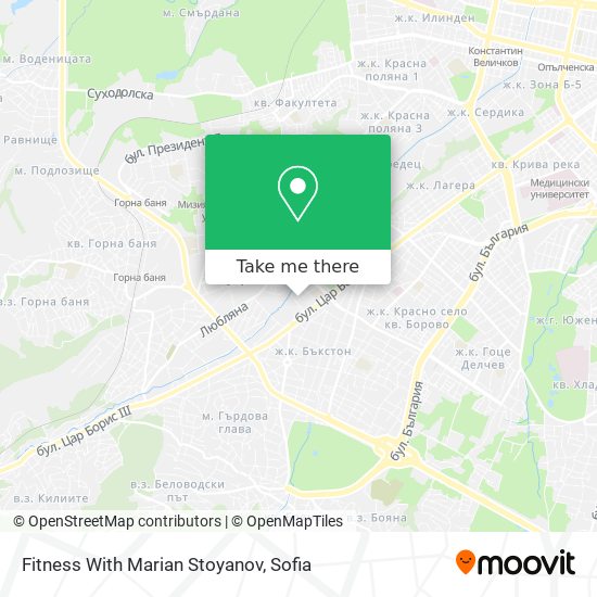Fitness With Marian Stoyanov map