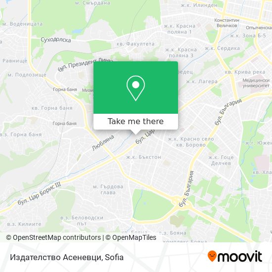 Издателство Асеневци map