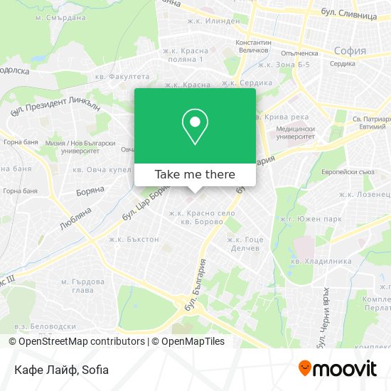 Кафе Лайф map