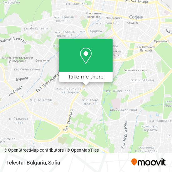 Карта Telestar Bulgaria