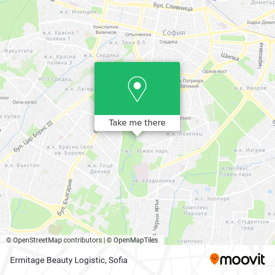 Ermitage Beauty Logistic map