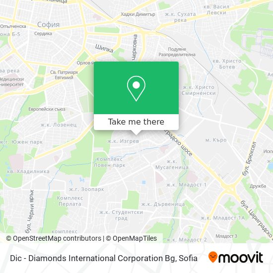 Dic - Diamonds International Corporation Bg map