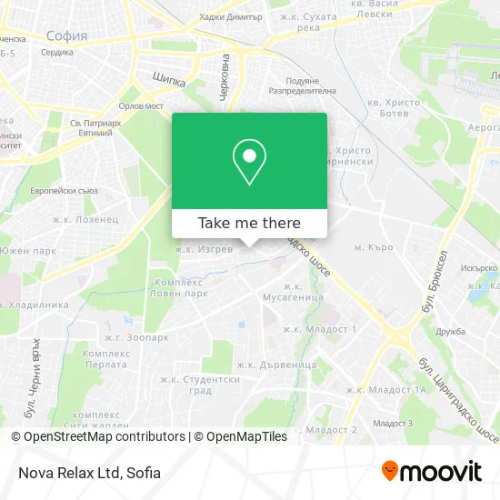 Карта Nova Relax Ltd