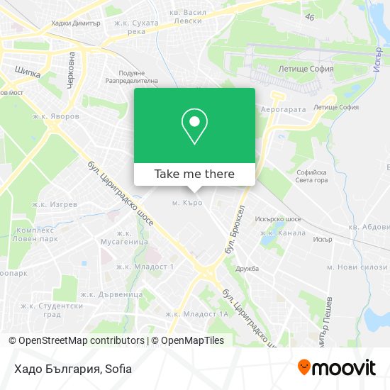 Хадо България map