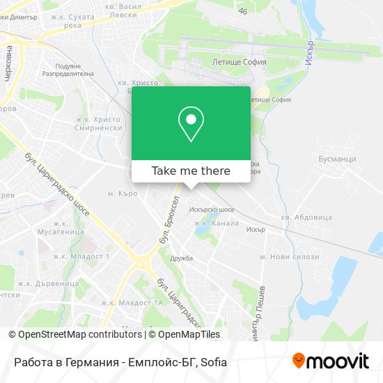 Карта Работа в Германия - Емплойс-БГ