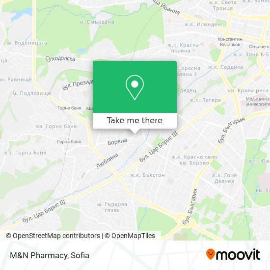 M&N Pharmacy map