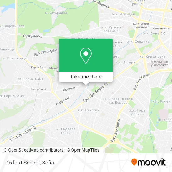 Карта Oxford School