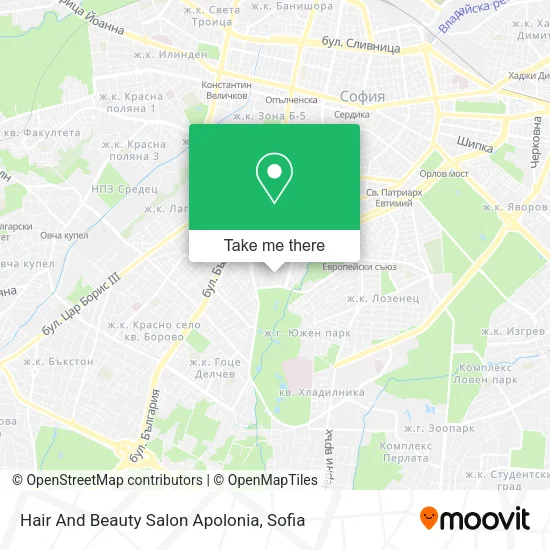 Hair And Beauty Salon Apolonia map