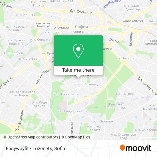 Easywayfit - Lozenets map