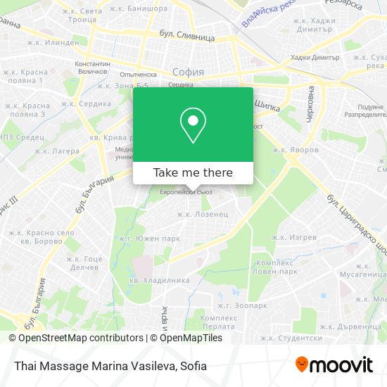 Карта Thai Massage Marina Vasileva